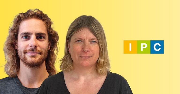 IPC Interview graphic with Timothée Harvey and Catherine Colin