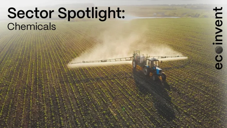 Video thumbnail for chemicals sector spotlight video. Shows a field.
