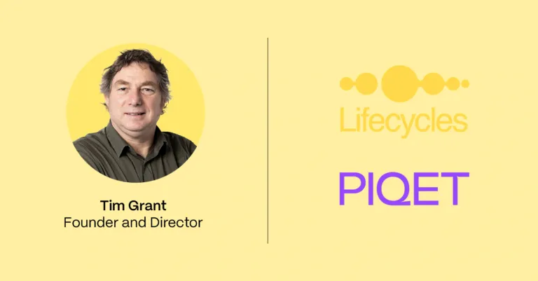 Lifecycles interview graphic with Tim Grant