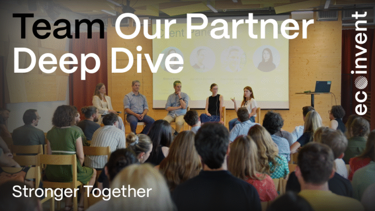 Photo of ecoinvent's q2 2025 team meeting with partner panel