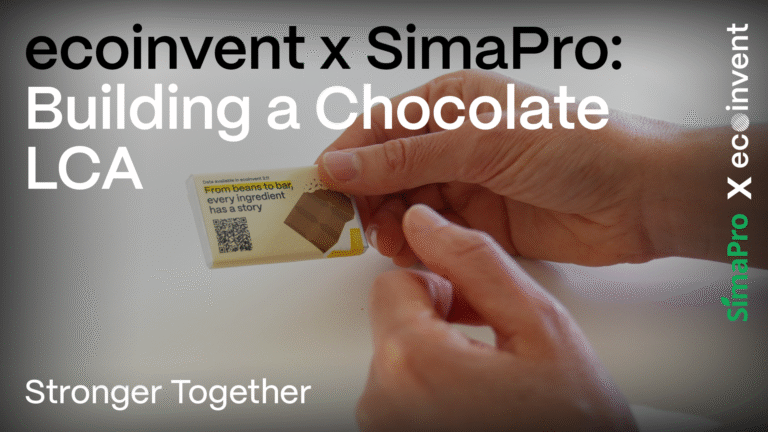 PRé & ecoinvent collab video thumbnail chocolate lca