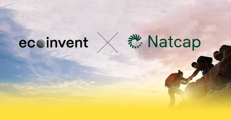 ecoinvent and natcap partnership visual with logos
